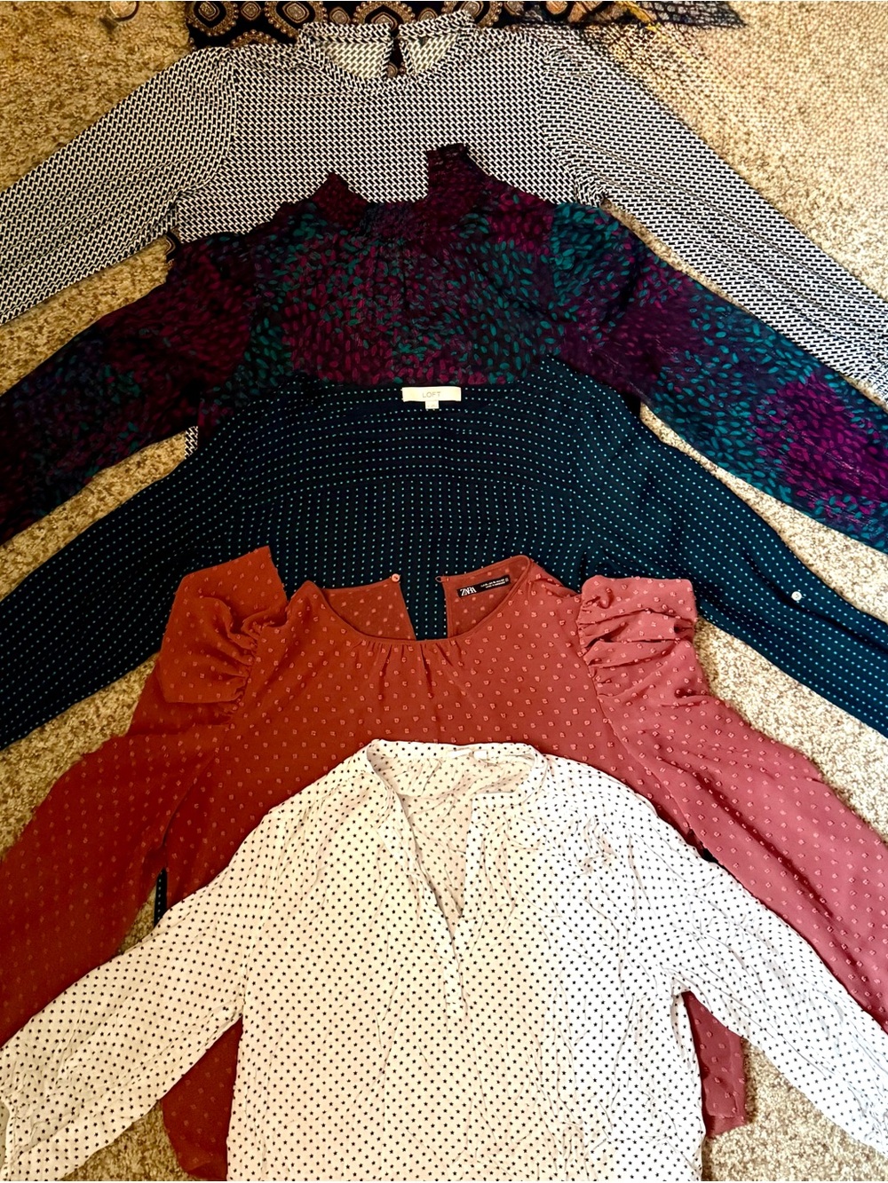 Bundle of five blouses